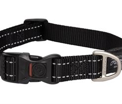 ROGZ FOR DOGS FANBELT HALSBAND ZWART
