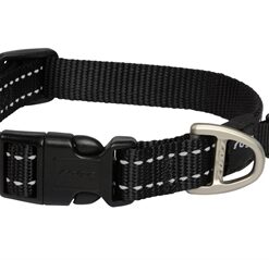ROGZ FOR DOGS SNAKE HALSBAND ZWART