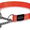 ROGZ FOR DOGS LUMBERJACK HALFSLIP HALSBAND ORANJE