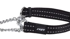ROGZ FOR DOGS SNAKE HALFSLIP HALSBAND ZWART