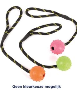 HAPPY PET TOUGH TOYS BAL STUDDED AAN TOUW RUBBER