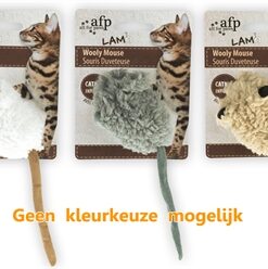 AFP WOOLY MOUSE LAMSWOL MET PIEP EN CATNIP ASSORTI