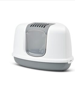 SAVIC HOEK KATTENBAK NESTOR GRIJS / WIT