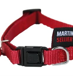 KATTENHALSBAND NYLON UNI ROOD