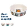 TRIXIE VOERBAK KAT KERAMIEK MET PRINT ASSORTI