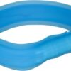 TRIXIE LICHTGEVENDE HALSBAND HOND USB FLASH LIGHT OPLAADBAAR BLAUW
