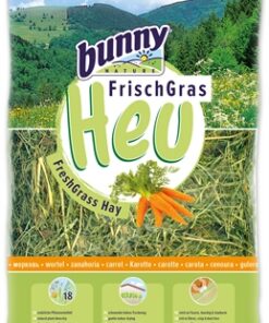 BUNNY NATURE VERS GRAS HOOI MET WORTEL