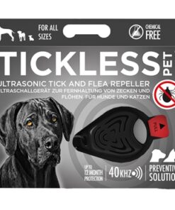TICKLESS TEEK EN VLO AFWEER VOOR HOND EN KAT ZWART