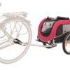 TRIXIE HONDENFIETSKAR ZWART / ROOD