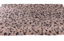 VETBED PRINT LUIPAARDPRINT BEIGE / ZWART GERECYCLED