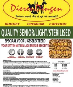 BUDGET PREMIUM CATFOOD QUALITY SENIOR / LIGHT / STERILISED
