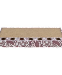 TRIXIE KRABPLANK KARTON MET BALLETJES ROZE