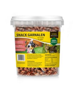GEDROOGDE SNACK GARNALEN VOOR HOND EN KAT