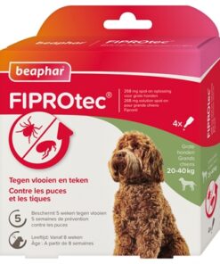 BEAPHAR FIPROTEC HOND TEGEN TEKEN EN VLOOIEN