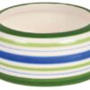 TRIXIE VOERBAK KONIJN STREEP GROEN / BLAUW / CREME