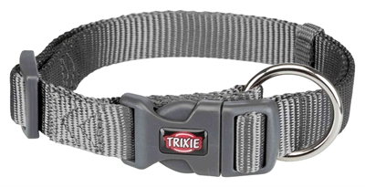 TRIXIE HALSBAND HOND PREMIUM GRAFIET GRIJS