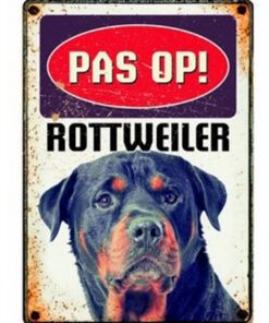 PLENTY GIFTS WAAKBORD BLIK ROTTWEILER