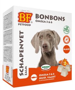 BF PETFOOD SCHAPENVET MAXI BONBONS ZALM