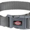 TRIXIE HALSBAND HOND PREMIUM GRAFIET GRIJS
