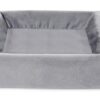 BIA BED ROYAL FLUWEEL HOES VOOR HONDENMAND GRIJS