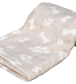 TRIXIE HONDENDEKEN KENNY FLEECE BOT / POOTJES BEIGE