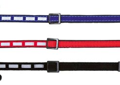 TRIXIE HALSBAND KAT SAFER LIFE FLUWEEL REFLECTEREND ASSORTI