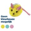 FOFOS PLUCHE MUIS MET GLITTERSTAART