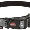 TRIXIE HALSBAND HOND SILVER REFLECT ZWART / ZILVERGRIJS