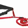 TRIXIE HONDENRIEM MET BUIKRIEM NEOPREEN GEVOERD ROOD