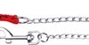 TRIXIE HONDENRIEM KETTING MET NYLON HANDVAT ROOD