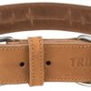 TRIXIE HALSBAND HOND RUSTIC VETLEER HEARTBEAT BRUIN