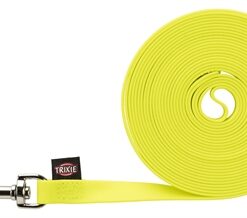 TRIXIE HONDENRIEM EASY LIFE SLEEPLIJN NEON GEEL