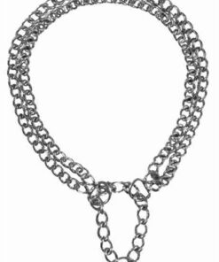 TRIXIE HALSBAND HOND HALF-SLIP KETTING MET 2 RIJEN