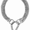 TRIXIE HALSBAND HOND HALF-SLIP KETTING MET 3 RIJEN
