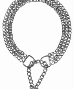 TRIXIE HALSBAND HOND HALF-SLIP KETTING MET 3 RIJEN