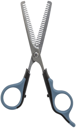 TRIXIE EFFILEERSCHAAR DUBBELZIJDIG KUNSTSTOF / RVS