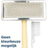 TRIXIE SLICKERBORSTEL HOUTEN GREEP / METALEN PINNEN ASSORTI