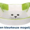 TRIXIE VOERBAK / WATERBAK KATTENHOOFD MET GEZICHT KERAMIEK  ASSORTI