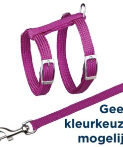 TRIXIE KATTENTUIG MET RIEM METALEN GESPEN ASSORTI