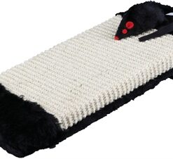 TRIXIE KRABPLANK OP ROL SISALTAPIJT / PLUCHE NATUREL / ZWART