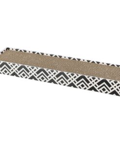 TRIXIE KRABKARTON SCRATCHY CATNIP ZWART / WIT