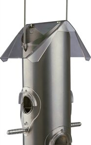 TRIXIE VOERDISPENSER METAAL / KUNSTSTOF ZILVER