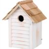 TRIXIE NESTKASTJE HUISJE HOUT WIT