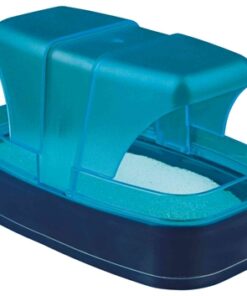 TRIXIE ZANDBAD MUIZEN / HAMSTERS KUNSTSTOF GRIJS / TURQUOISE