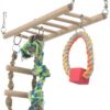 TRIXIE HANGBRUG MET TOUWLADDER / TOUW FRET HOUT / TOUW