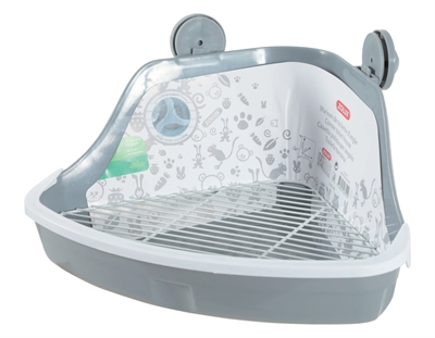 ZOLUX HOEKTOILET KNAAGDIER GRIJS