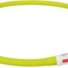 TRIXIE LICHTGEVENDE HALSBAND HOND USB SILICONEN OPLAADBAAR GROEN