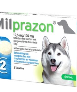 KRKA MILPRAZON ONTWORMINGSTABLETTEN HOND