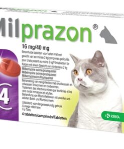 KRKA MILPRAZON ONTWORMINGSTABLETTEN KAT