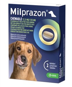 KRKA MILPRAZON KAUWTABLETTEN ONTWORMINGSTABLETTEN HOND